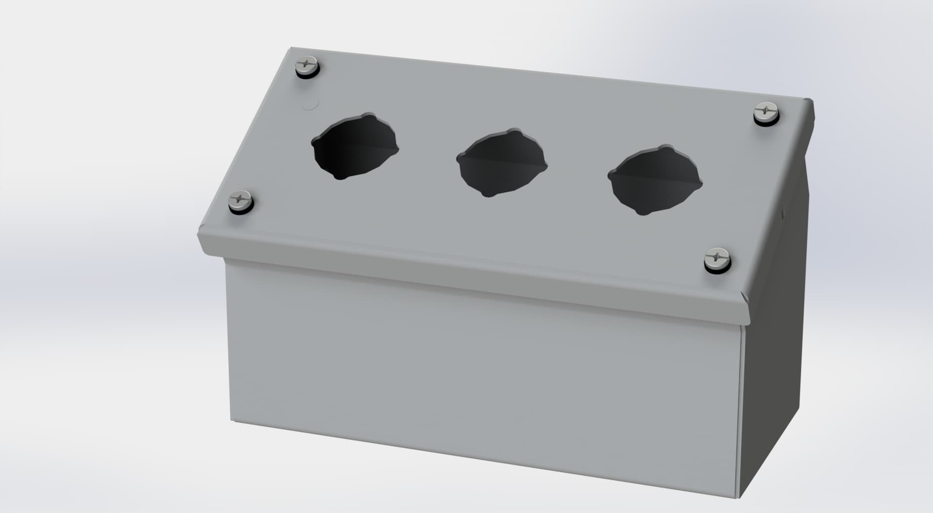 Saginaw Control SCE-3PBA PBA Enclosure, Height:3.50", Width:7.75", Depth:4.87", ANSI-61 gray powder coating inside and out. Saginaw Control SCE-3PBA PBA Enclosure, Height:3.50", Width:7.75", Depth:4.87", ANSI-61 gray powder coating inside and out.