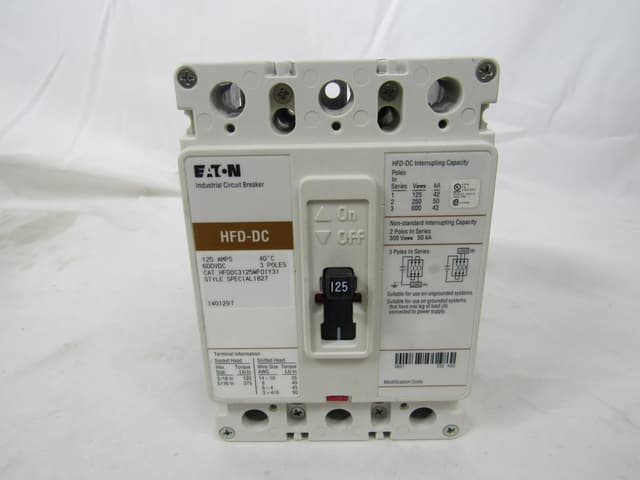 HFDDC3125WF01Y31 Part Image. Manufactured by Eaton.