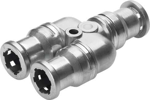 Festo 130659 push-in Y-connector CRQSY-10 Size: Standard, Nominal size: 5,6 mm, Assembly position: Any, Design: Y-shape, Container size: 1 Festo 130659 push-in Y-connector CRQSY-10 Size: Standard, Nominal size: 5,6 mm, Assembly position: Any, Design: Y-shape, Container size: 1