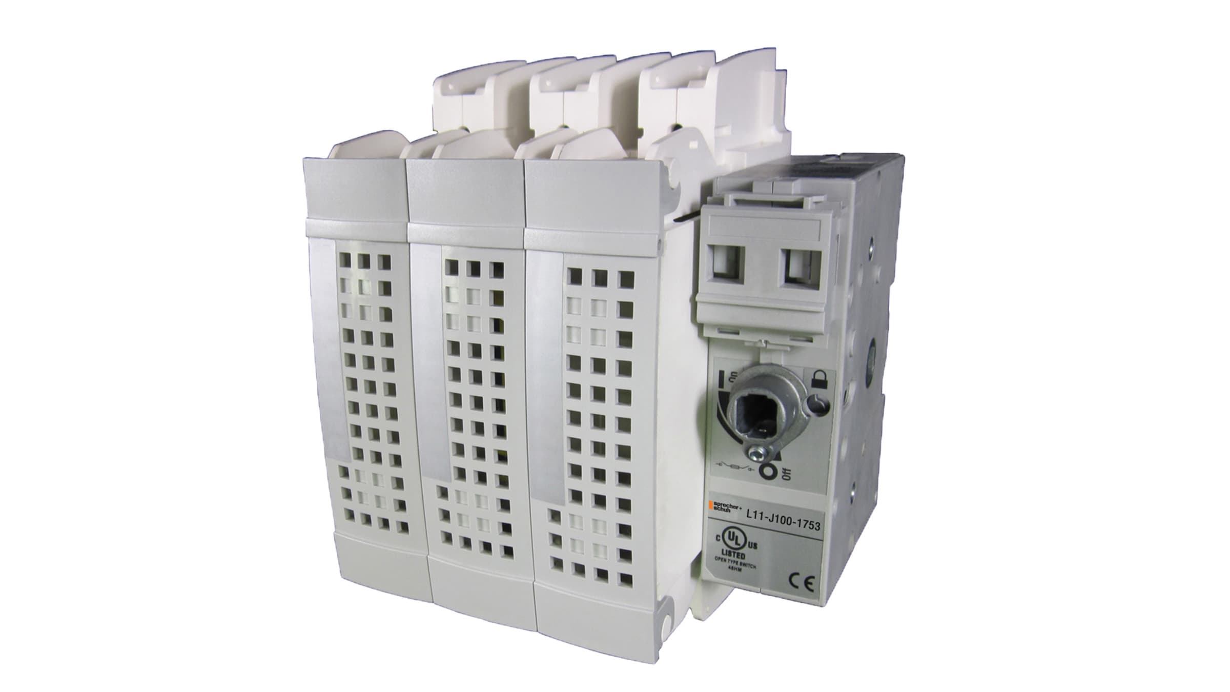 Sprecher + Schuh L11-J100-1753 Sprecher + Schuh L11-J100-1753 - L11 UL98 Disconnect Switch, Class J Fuses, 100A, 3-Pole, Open Type Sprecher + Schuh L11-J100-1753 Sprecher + Schuh L11-J100-1753 - L11 UL98 Disconnect Switch, Class J Fuses, 100A, 3-Pole, Open Type