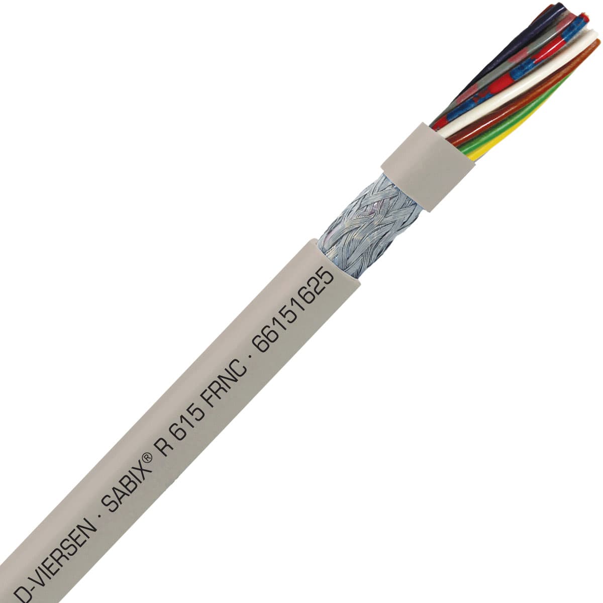 SAB 66151625 SABIX R 615 FRNC - 24 AWG/16c, shielded halogen-free flame retardant rail data cable, CE, RoHS SAB 66151625 SABIX R 615 FRNC - 24 AWG/16c, shielded halogen-free flame retardant rail data cable, CE, RoHS