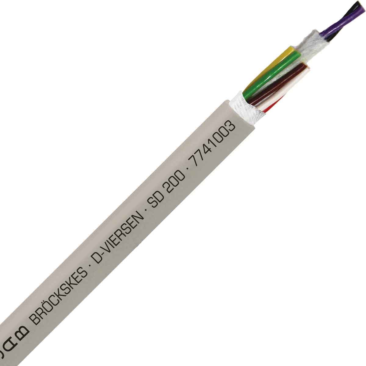 SAB 7741003 SD 200 - 22 AWG/10c, halogen free continuous flex oil resistant data & control cable, CE, RoHS SAB 7741003 SD 200 - 22 AWG/10c, halogen free continuous flex oil resistant data & control cable, CE, RoHS