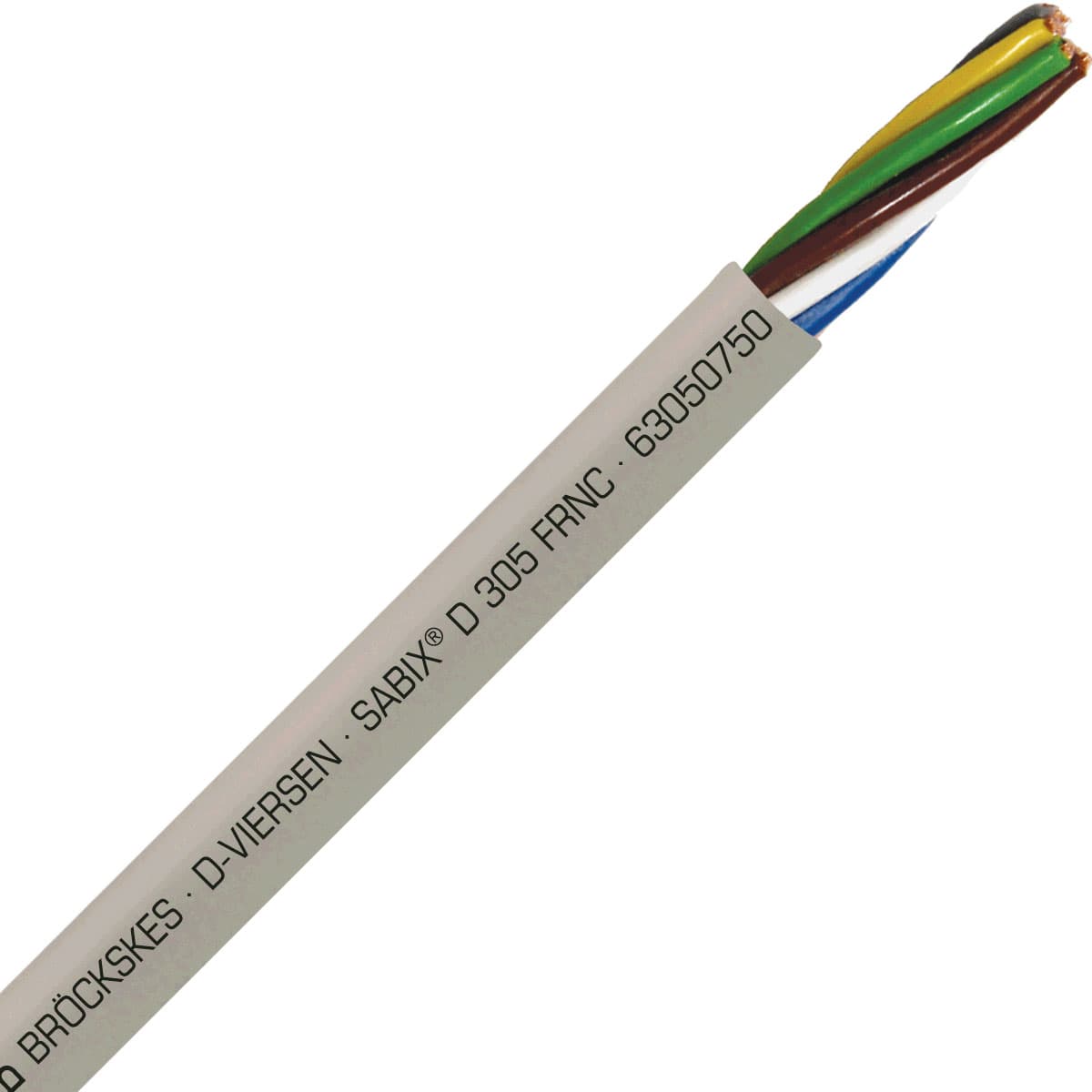 SAB 63050750 SABIX D 305 FRNC - 20 AWG/7c, halogen-free flame retardant flexible SABIX data cable, CE, RoHS SAB 63050750 SABIX D 305 FRNC - 20 AWG/7c, halogen-free flame retardant flexible SABIX data cable, CE, RoHS