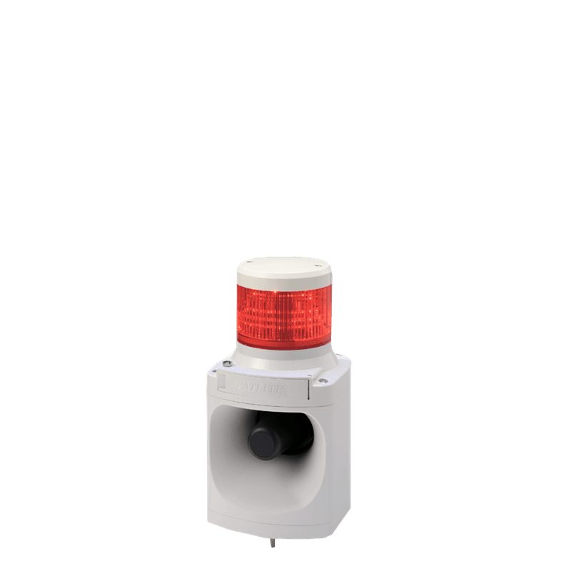 Patlite LKEH-112FV-R-FV011 Combination Alarm with 1-tier Signal Tower and 105dB Horn, Programmable MP3 Alarms, 120V AC, Red LED Module Patlite LKEH-112FV-R-FV011 Combination Alarm with 1-tier Signal Tower and 105dB Horn, Programmable MP3 Alarms, 120V AC, Red LED Module