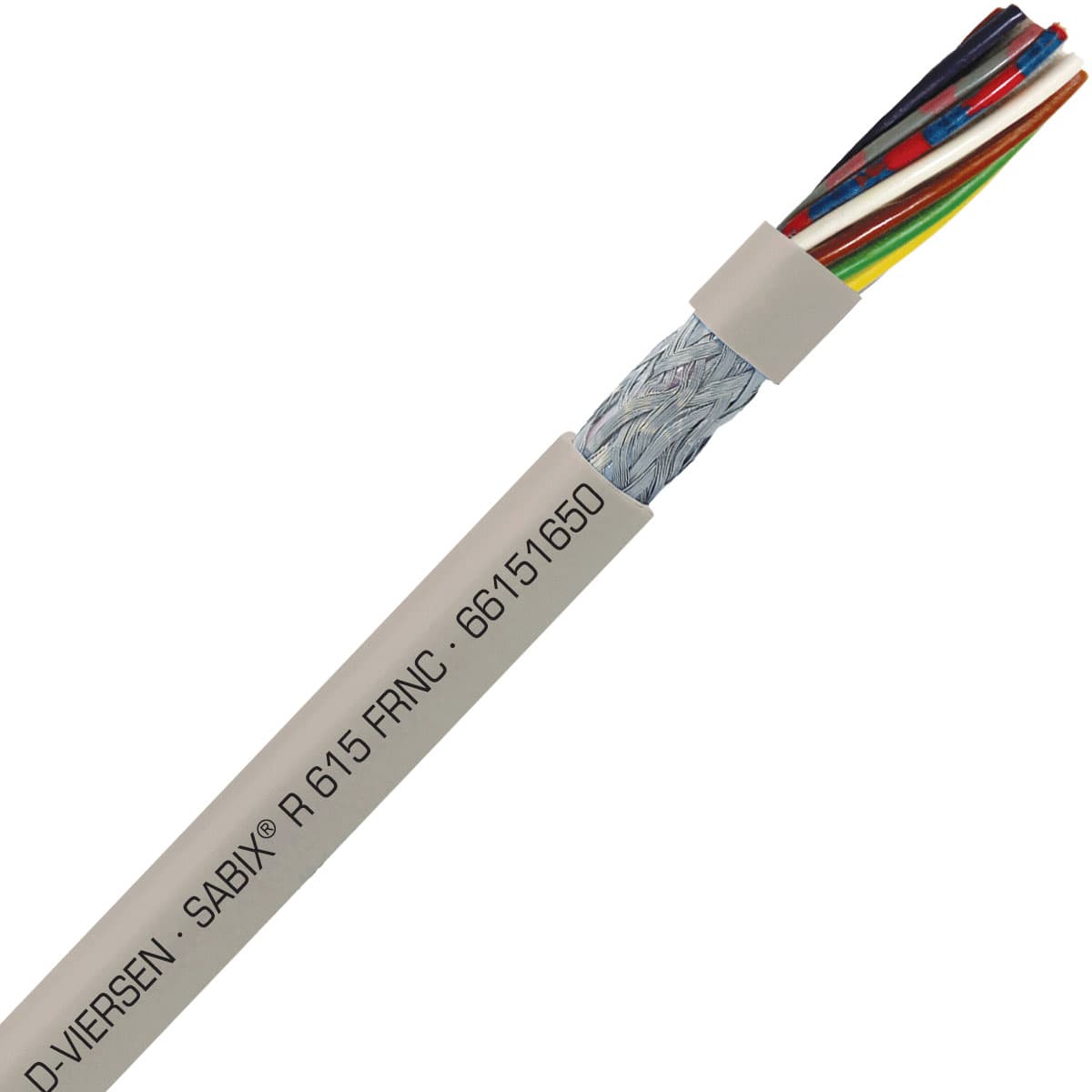 SAB 66151650 SABIX R 615 FRNC - 20 AWG/16c, shielded halogen-free flame retardant rail data cable, CE, RoHS SAB 66151650 SABIX R 615 FRNC - 20 AWG/16c, shielded halogen-free flame retardant rail data cable, CE, RoHS