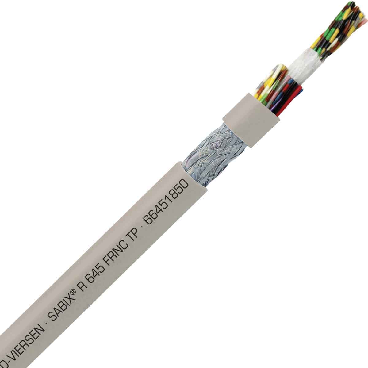 SAB 66451850 SABIX R 645 FRNC TP - 20 AWG/18pr, paired shielded halogen-free flame retardant rail data cable, CE, RoHS SAB 66451850 SABIX R 645 FRNC TP - 20 AWG/18pr, paired shielded halogen-free flame retardant rail data cable, CE, RoHS