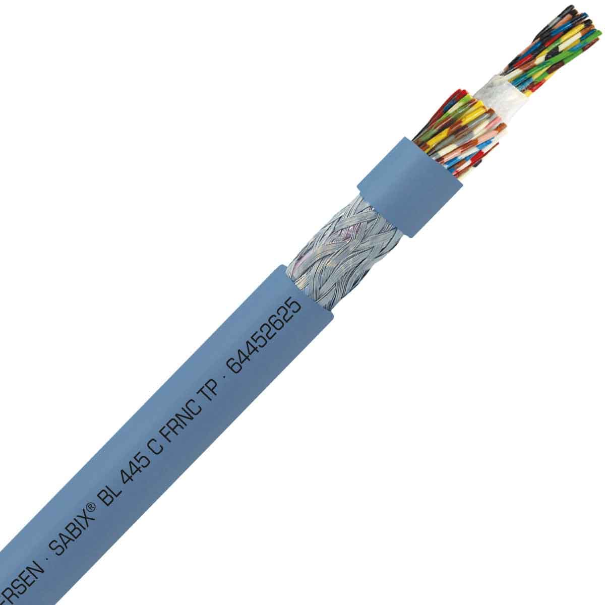 SAB 64452625 SABIX BL 445 C FRNC TP - 24 AWG/25pr, shielded halogen-free flame retardant paired flexible data cable for shipboard, DNV-GL, CE, RoHS SAB 64452625 SABIX BL 445 C FRNC TP - 24 AWG/25pr, shielded halogen-free flame retardant paired flexible data cable for shipboard, DNV-GL, CE, RoHS