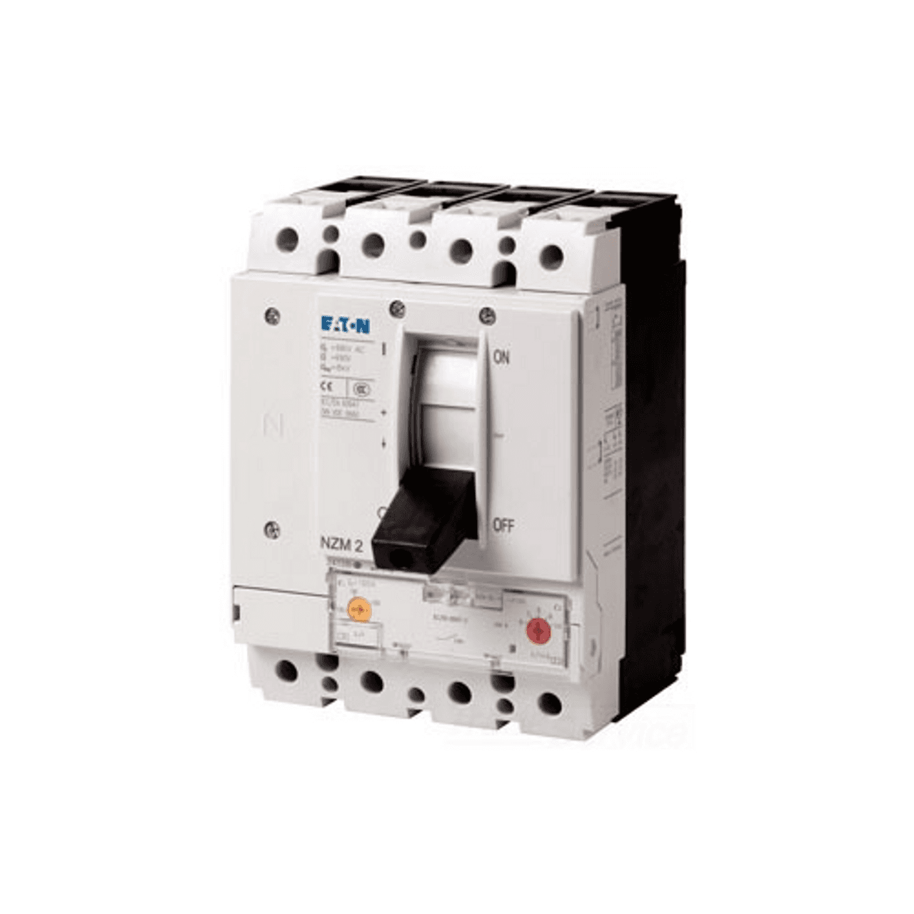 Eaton NZMB2-4-A125 NZMB2-4-A125 Eaton - Eaton Series NZM complete molded case circuit breaker, NZM2-frame, NZMB2, Fixed thermal, adjustable magnetic trip, 750-1250A delayed, Four-pole, 125A, 600 Vac, 25 kAIC, Distribution circuit protection, 100-125A, Front screw, 100-125A Eaton NZMB2-4-A125 NZMB2-4-A125 Eaton - Eaton Series NZM complete molded case circuit breaker, NZM2-frame, NZMB2, Fixed thermal, adjustable magnetic trip, 750-1250A delayed, Four-pole, 125A, 600 Vac, 25 kAIC, Distribution circuit protection, 100-125A, Front screw, 100-125A