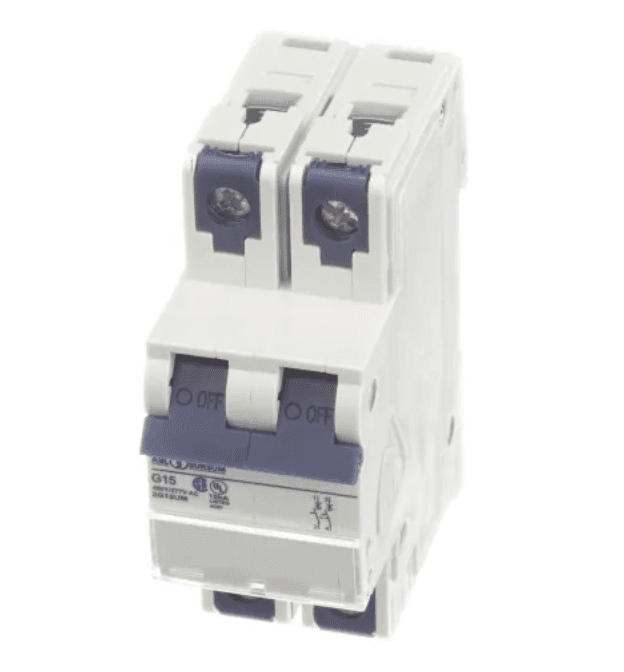 Altech Corp. 2C15UM Manual Motor Controller 15A, 2 Pole, 277V AC, C Trip, UL508 Altech Corp. 2C15UM Manual Motor Controller 15A, 2 Pole, 277V AC, C Trip, UL508