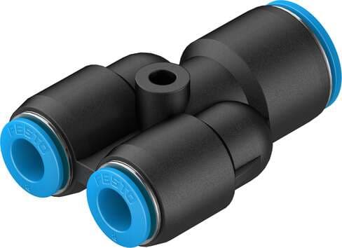 Festo 130612 push-in Y-connector QSY-12-8 reducing. Size: Standard, Nominal size: 4,5 mm, Assembly position: Any, Container size: 10, Design structure: Push/pull principle Festo 130612 push-in Y-connector QSY-12-8 reducing. Size: Standard, Nominal size: 4,5 mm, Assembly position: Any, Container size: 10, Design structure: Push/pull principle