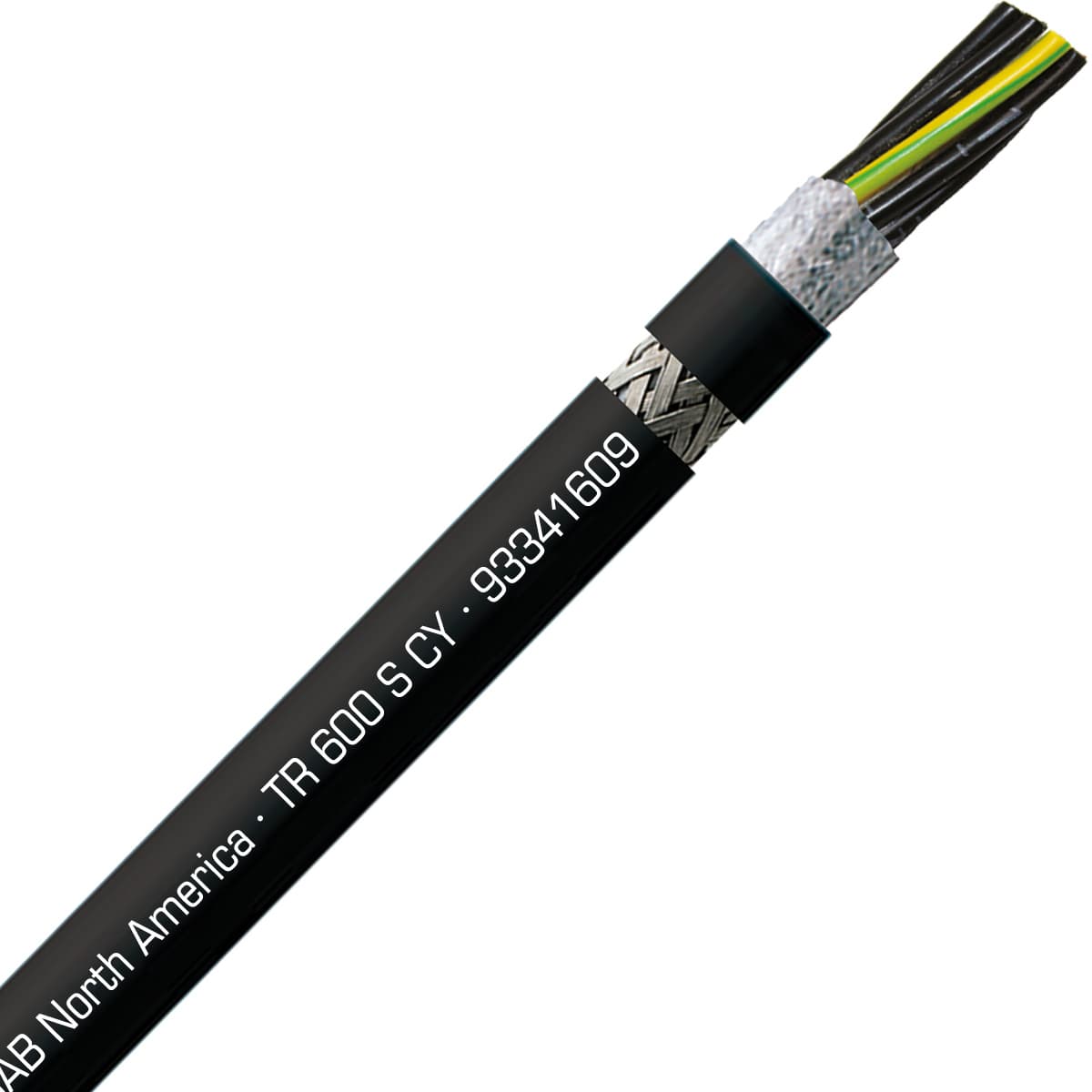 SAB 93341609 TR 600 S CY - 16 AWG/9c, shielded oil resistant flexible exposed run tray cable,UL, CSA, WTTC, CE RoHS SAB 93341609 TR 600 S CY - 16 AWG/9c, shielded oil resistant flexible exposed run tray cable,UL, CSA, WTTC, CE RoHS