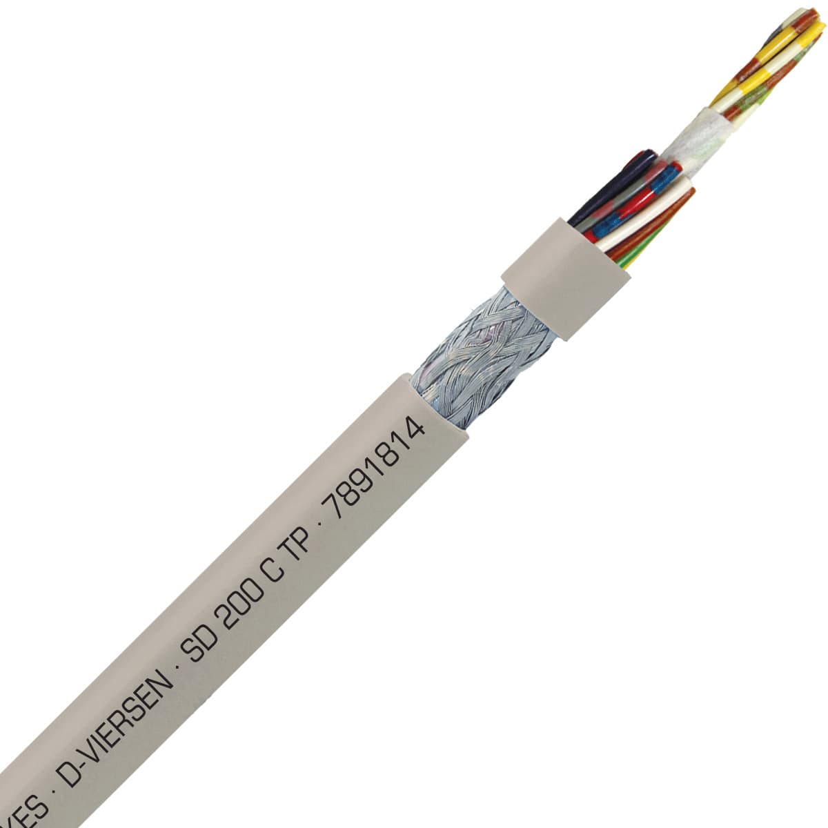 SAB 7891814 SD 200 C TP - 26 AWG/18 pr, shielded halogen free continuous flex oil resistant paired data cable, CE, RoHS SAB 7891814 SD 200 C TP - 26 AWG/18 pr, shielded halogen free continuous flex oil resistant paired data cable, CE, RoHS