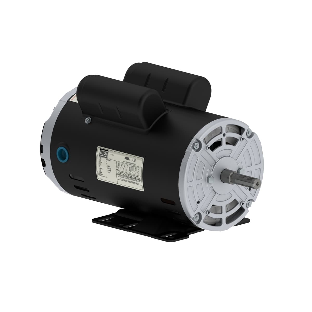 WEG 00156OT1B56-S Rolled Steel 1.5 HP 2P 56 1Ph 115/208-230 V 60 Hz IC01 - ODP - Foot-mounted WEG 00156OT1B56-S Rolled Steel 1.5 HP 2P 56 1Ph 115/208-230 V 60 Hz IC01 - ODP - Foot-mounted