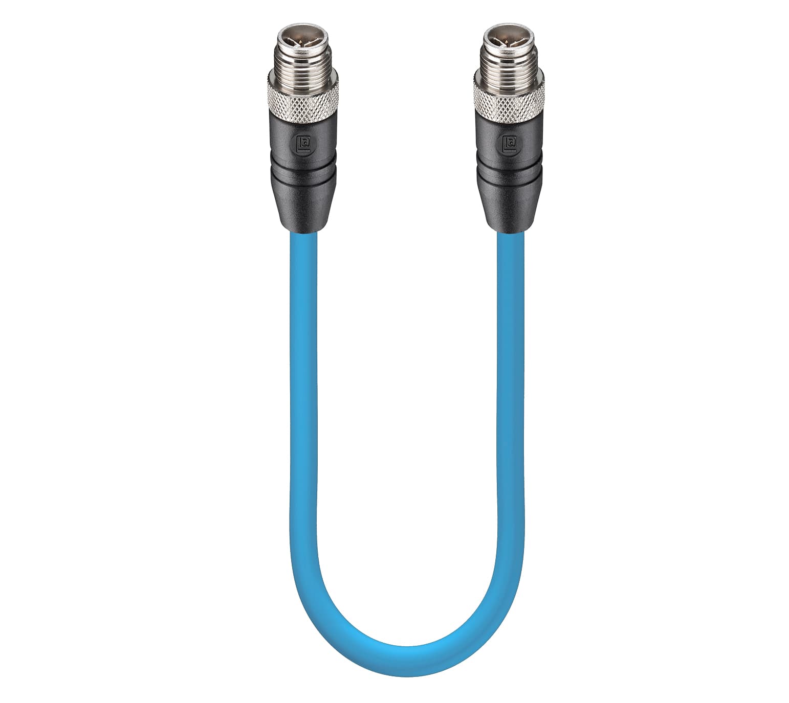 Belden 16000 Gigabit Ethernet Cat7 Data Double-Ended Cordset: Male straight X-coded black M12 Standard to male straight X-coded black M12 Standard, shielded, 50 V AC / 60 V DC, 0.5 A; TPE blue cable, 8-wires, 4x2x0.14 mm², RSTS 8X-RSTS 8X-S478/0,3 M, 0.3 m Belden 16000 Gigabit Ethernet Cat7 Data Double-Ended Cordset: Male straight X-coded black M12 Standard to male straight X-coded black M12 Standard, shielded, 50 V AC / 60 V DC, 0.5 A; TPE blue cable, 8-wires, 4x2x0.14 mm², RSTS 8X-RSTS 8X-S478/0,3 M, 0.3 m