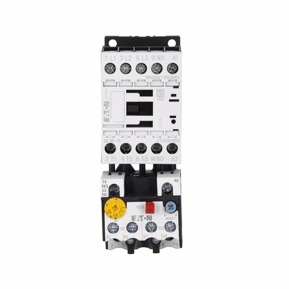 Eaton XTAE007B10A5E1P6 XTAE007B10A5E1P6 Eaton - Eaton XT IEC electronic motor starter,Full voltage non-reversing IEC starter,7 A,110 V 50 Hz, 120 V 60 Hz,1NO,B frame,45 mm,0.33-1.65 A XTOE,Screw terminals Eaton XTAE007B10A5E1P6 XTAE007B10A5E1P6 Eaton - Eaton XT IEC electronic motor starter,Full voltage non-reversing IEC starter,7 A,110 V 50 Hz, 120 V 60 Hz,1NO,B frame,45 mm,0.33-1.65 A XTOE,Screw terminals