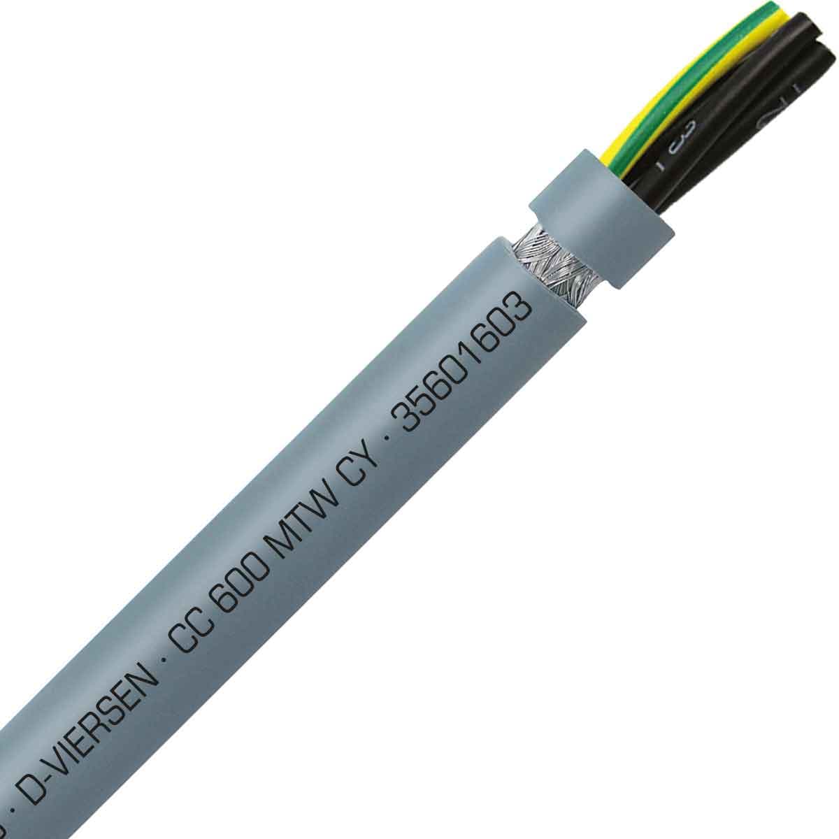 SAB 35601603 CC 600 MTW CY - 16 AWG/3c, shielded oil resistant PVC flexible control cable, UL, CSA, CE, RoHS SAB 35601603 CC 600 MTW CY - 16 AWG/3c, shielded oil resistant PVC flexible control cable, UL, CSA, CE, RoHS
