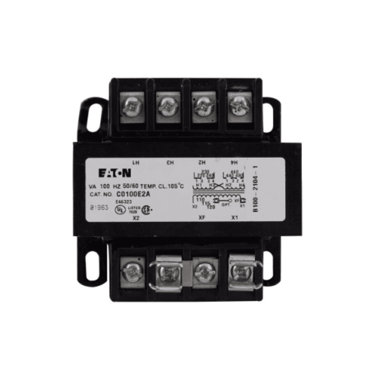 Eaton C0050E5E C0050E5E Eaton - Eaton, type MTE, industrial control transformer, 240/480v, taps: none, sv: 23/110v, 24/115v, 25/120v, 55°c, 50 va , pv: 200/220/440v, 208/230/460 v Eaton C0050E5E C0050E5E Eaton - Eaton, type MTE, industrial control transformer, 240/480v, taps: none, sv: 23/110v, 24/115v, 25/120v, 55°c, 50 va , pv: 200/220/440v, 208/230/460 v