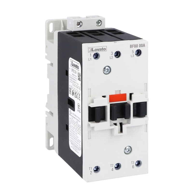 Lovato Electric BF8000A024 BF8000A024 Lovato - Three-pole contactor, IEC operating current Ie (AC3) = 80A, AC coil 50/60Hz, 24VAC Lovato Electric BF8000A024 BF8000A024 Lovato - Three-pole contactor, IEC operating current Ie (AC3) = 80A, AC coil 50/60Hz, 24VAC