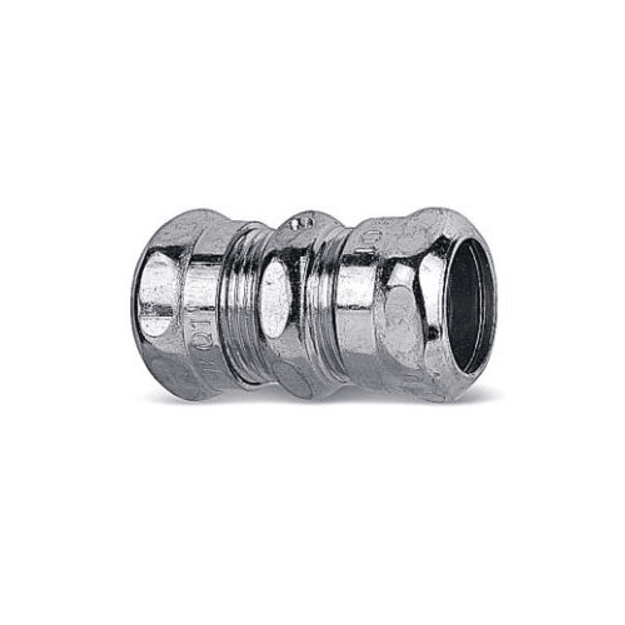 Thomas & Betts 5420 1-1/4", Zinc Electroplated Chromate Coated Steel, Rain Tight, Compression, EMT Conduit Coupling Thomas & Betts 5420 1-1/4", Zinc Electroplated Chromate Coated Steel, Rain Tight, Compression, EMT Conduit Coupling