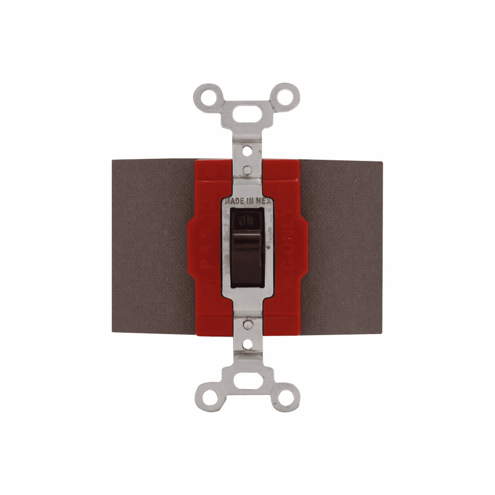 Eaton 2226B 2226B Eaton - Eaton Arrow Hart industrial grade toggle switch, Maintained toggle, #14-10 AWG, 20A, Flush, 120/277V, Back/side, Screw, Brown, Load type: Motor Control, Fan, LED, Incandescent, ELV, MLV, CFL, Flourescent, Halogen, Double-Pole, Brass, Urea Eaton 2226B 2226B Eaton - Eaton Arrow Hart industrial grade toggle switch, Maintained toggle, #14-10 AWG, 20A, Flush, 120/277V, Back/side, Screw, Brown, Load type: Motor Control, Fan, LED, Incandescent, ELV, MLV, CFL, Flourescent, Halogen, Double-Pole, Brass, Urea