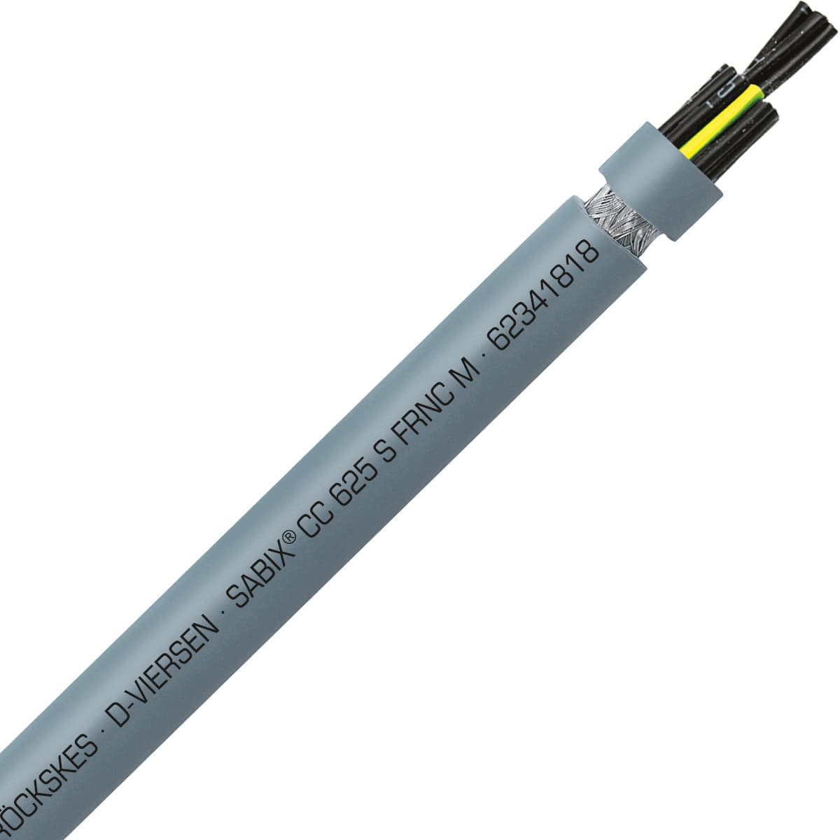 SAB 62341818 SABIX CC 625 S FRNC M - 18 AWG/18c, shielded halogen-free flame retardant flexible control cable, UL, CSA, CE, RoHS SAB 62341818 SABIX CC 625 S FRNC M - 18 AWG/18c, shielded halogen-free flame retardant flexible control cable, UL, CSA, CE, RoHS
