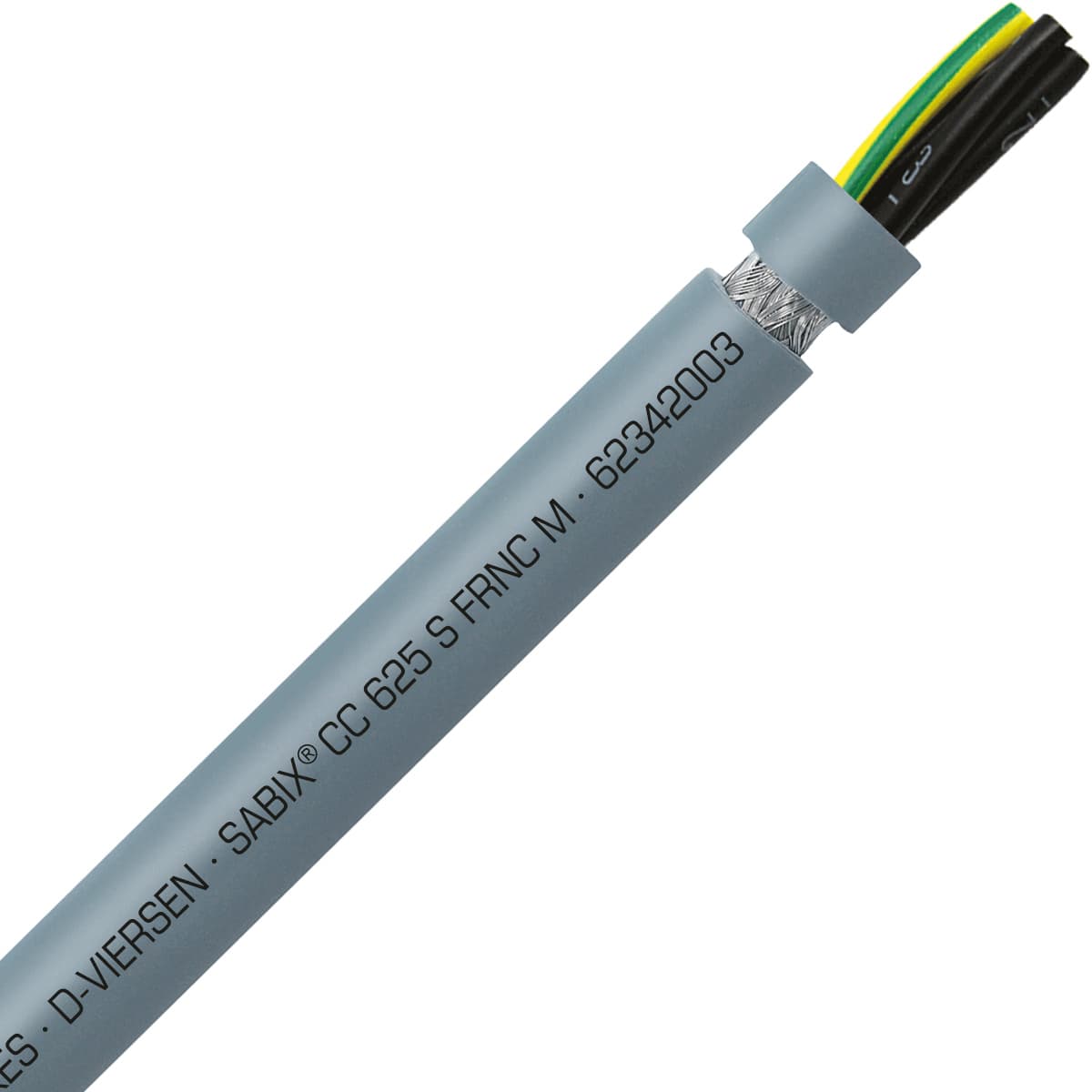 SAB 62342003 SABIX CC 625 S FRNC M - 20 AWG/3c, shielded halogen-free flame retardant flexible control cable, UL, CSA, CE, RoHS SAB 62342003 SABIX CC 625 S FRNC M - 20 AWG/3c, shielded halogen-free flame retardant flexible control cable, UL, CSA, CE, RoHS