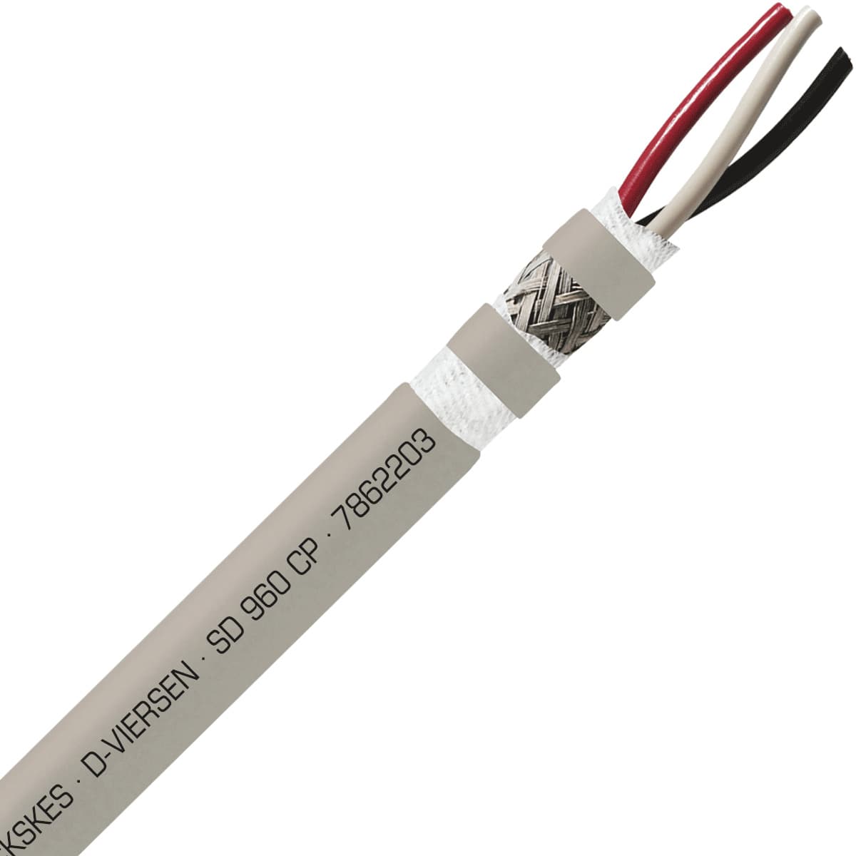 SAB 7862203 SD 960 CP - 22 AWG/3c, shielded oil resistant continuous flex PUR data cable, UL, CSA, CE, RoHS SAB 7862203 SD 960 CP - 22 AWG/3c, shielded oil resistant continuous flex PUR data cable, UL, CSA, CE, RoHS