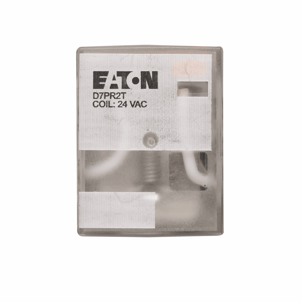 Eaton D7PR2T D7PR2T Eaton - General Purpose Plug-In Relay, D7PR, Standard relay, 24 VAC, DPDT, 180 ohms Eaton D7PR2T D7PR2T Eaton - General Purpose Plug-In Relay, D7PR, Standard relay, 24 VAC, DPDT, 180 ohms