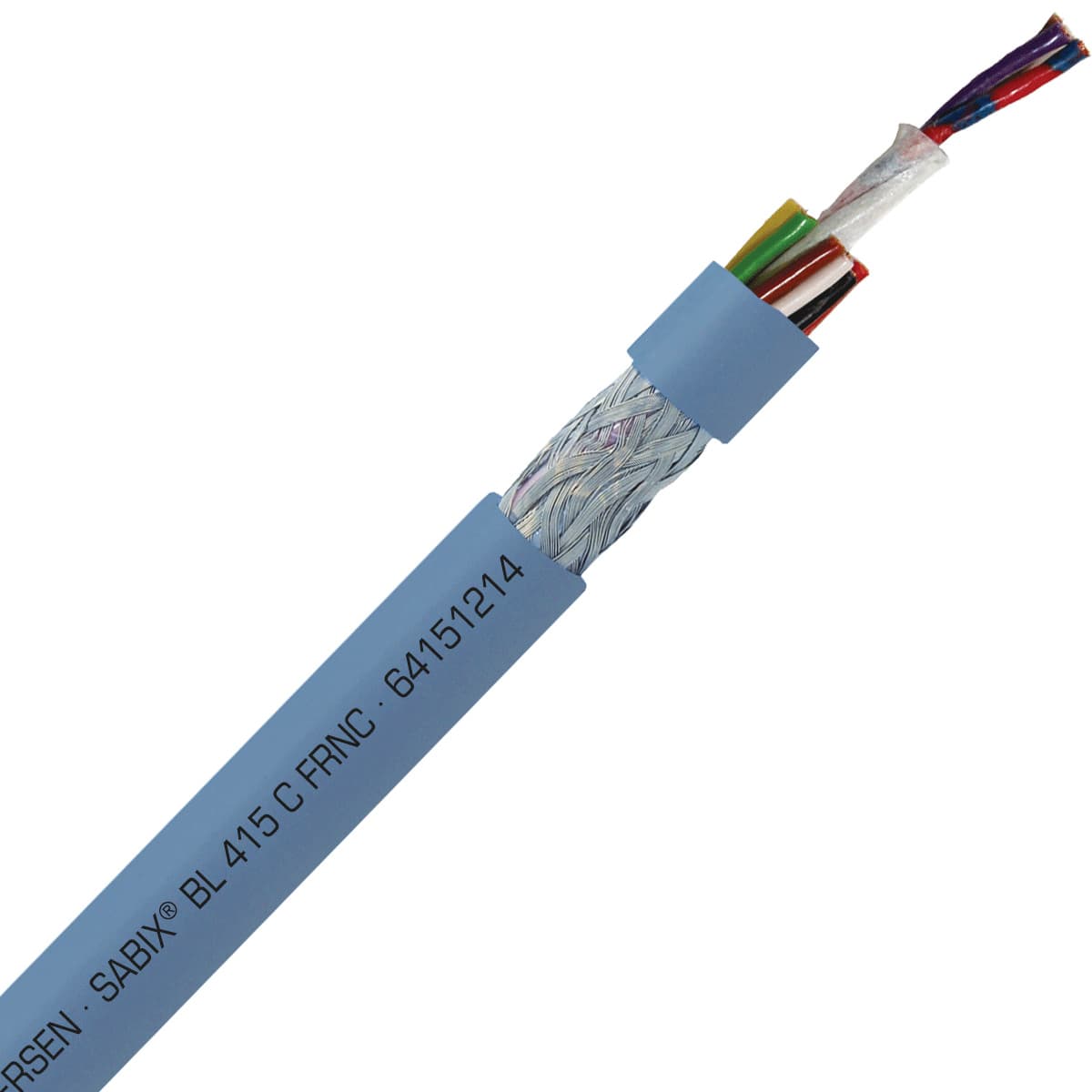 SAB 64151214 SABIX BL 415 C FRNC - 26 AWG/12c, shielded halogen-free flame retardant data cable, DNV-GL, CE, RoHS SAB 64151214 SABIX BL 415 C FRNC - 26 AWG/12c, shielded halogen-free flame retardant data cable, DNV-GL, CE, RoHS