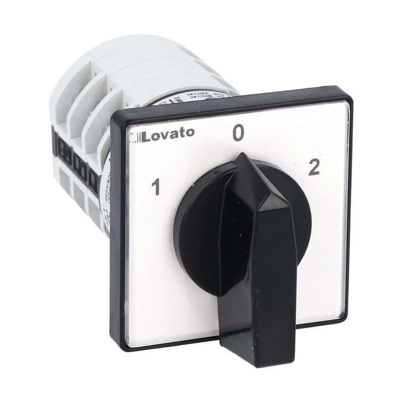 Lovato Electric 7GN1253U 7GN1253U Lovato - Rotary cam switch 7GN series, changeover switch 3 poles 16A, for front mounting with black handle, front plate 48X48mm Lovato Electric 7GN1253U 7GN1253U Lovato - Rotary cam switch 7GN series, changeover switch 3 poles 16A, for front mounting with black handle, front plate 48X48mm