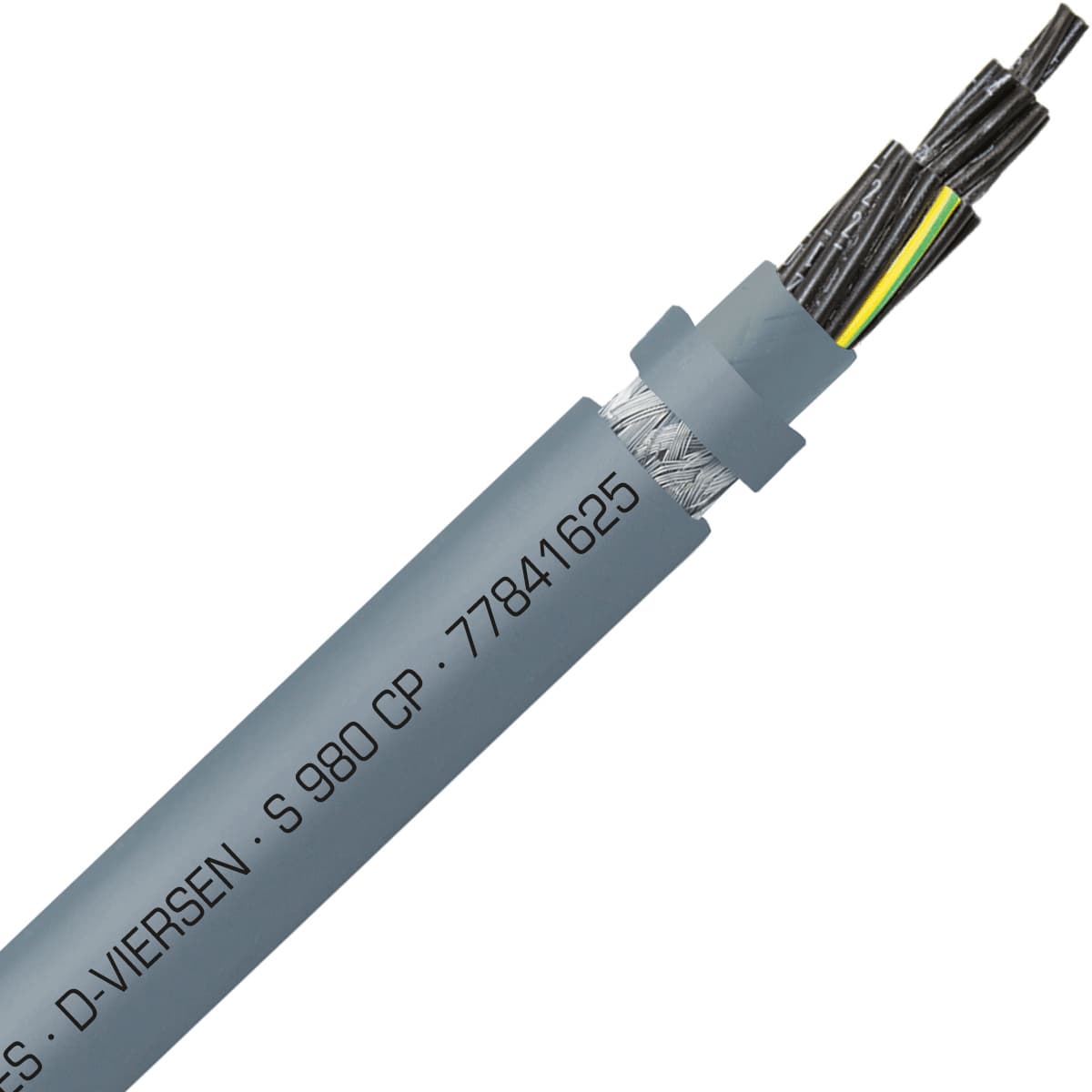 SAB 77841625 S 980 CP - 16 AWG/25c, shielded halogen-free heavy duty continuous flex PUR control cable, UL, CSA, CE, RoHS SAB 77841625 S 980 CP - 16 AWG/25c, shielded halogen-free heavy duty continuous flex PUR control cable, UL, CSA, CE, RoHS