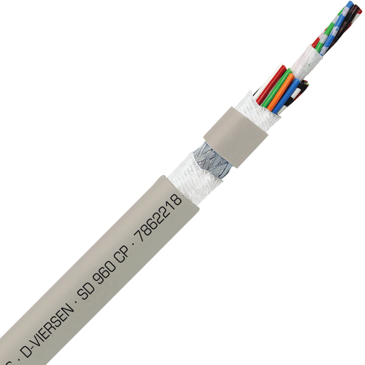 SAB 7862218 SD 960 CP - 22 AWG/18c, shielded oil resistant continuous flex PUR data cable, UL, CSA, CE, RoHS SAB 7862218 SD 960 CP - 22 AWG/18c, shielded oil resistant continuous flex PUR data cable, UL, CSA, CE, RoHS