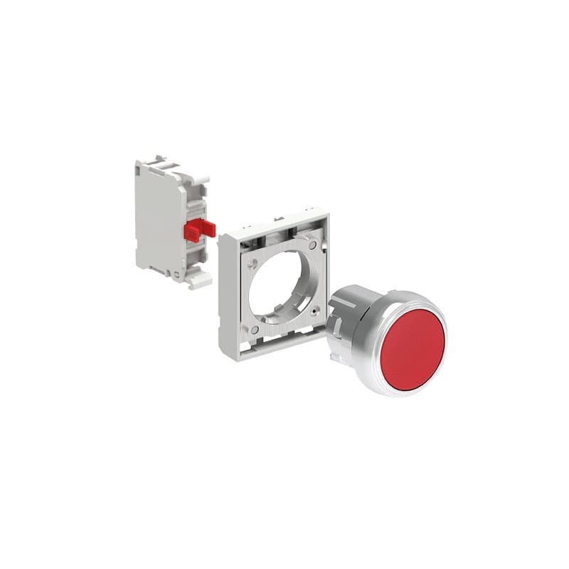 Lovato Electric LPSB104K01 LPSB104K01 Lovato - KIT metal pushbutton actuator, spring return, flush, red with mounting adapter and 1 contact element, NC. Screw termination Lovato Electric LPSB104K01 LPSB104K01 Lovato - KIT metal pushbutton actuator, spring return, flush, red with mounting adapter and 1 contact element, NC. Screw termination