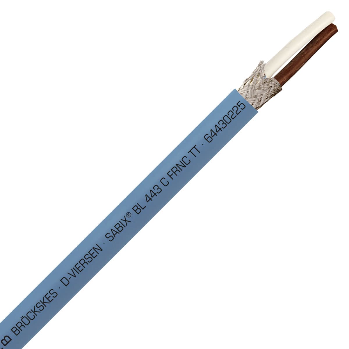 SAB 64430225 SABIX BL 443 C FRNC TT - 24 AWG/2tr, shielded halogen-free flame retardant flexible data cable for shipboard for shipboard, DNV-GL, CE, RoHS SAB 64430225 SABIX BL 443 C FRNC TT - 24 AWG/2tr, shielded halogen-free flame retardant flexible data cable for shipboard for shipboard, DNV-GL, CE, RoHS