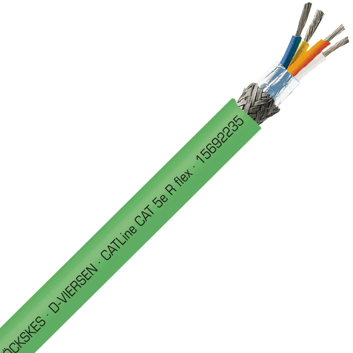 SAB 15692235 CATLine CAT 5e R flex - 22 AWG/2pr, shielded continuous flex halogen-free CAT 5e ethernet cable for Rail applications, CE, RoHS SAB 15692235 CATLine CAT 5e R flex - 22 AWG/2pr, shielded continuous flex halogen-free CAT 5e ethernet cable for Rail applications, CE, RoHS