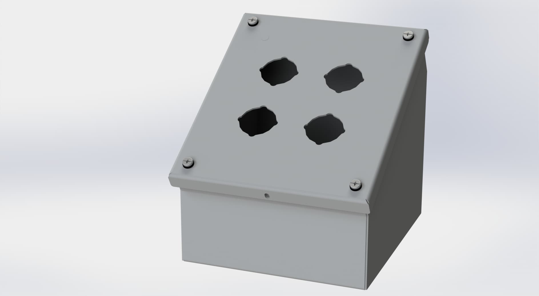 Saginaw Control SCE-4SPBA PBA Enclosure, Height:7.25", Width:6.25", Depth:6.75", ANSI-61 gray powder coating inside and out. Saginaw Control SCE-4SPBA PBA Enclosure, Height:7.25", Width:6.25", Depth:6.75", ANSI-61 gray powder coating inside and out.