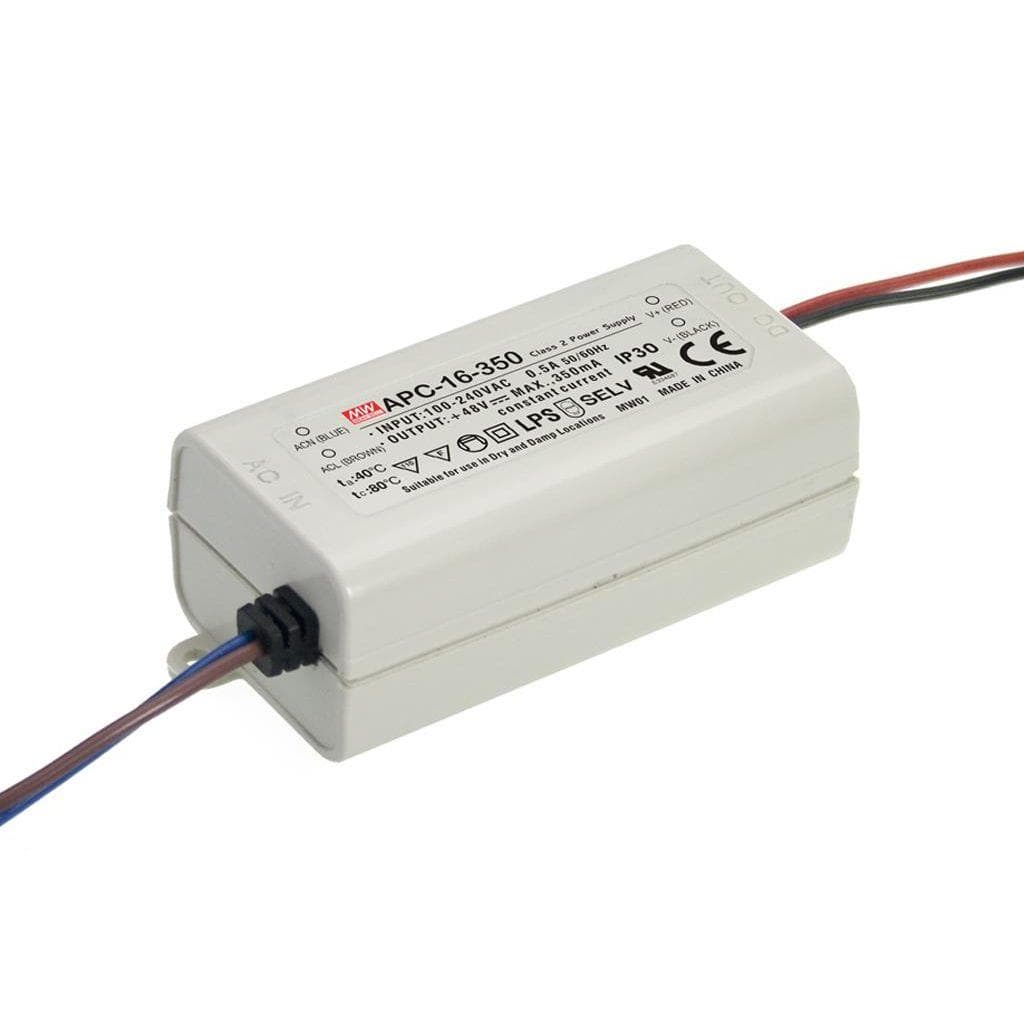 MEAN WELL APC-16-700 AC-DC Single output LED driver Constant Current (CC); Output 0.7A at 9-24Vdc MEAN WELL APC-16-700 AC-DC Single output LED driver Constant Current (CC); Output 0.7A at 9-24Vdc