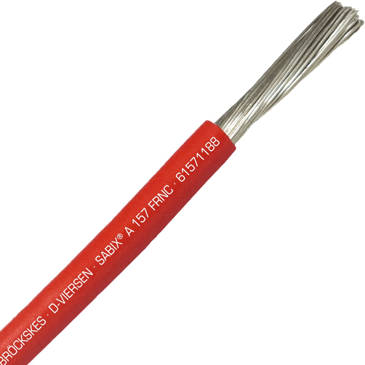 SAB 61571188 SABIX A 157 FRNC - 6 AWG/1c, flame retardant halogen-free 1000V red hook-up wire, UL, CE, RoHS SAB 61571188 SABIX A 157 FRNC - 6 AWG/1c, flame retardant halogen-free 1000V red hook-up wire, UL, CE, RoHS