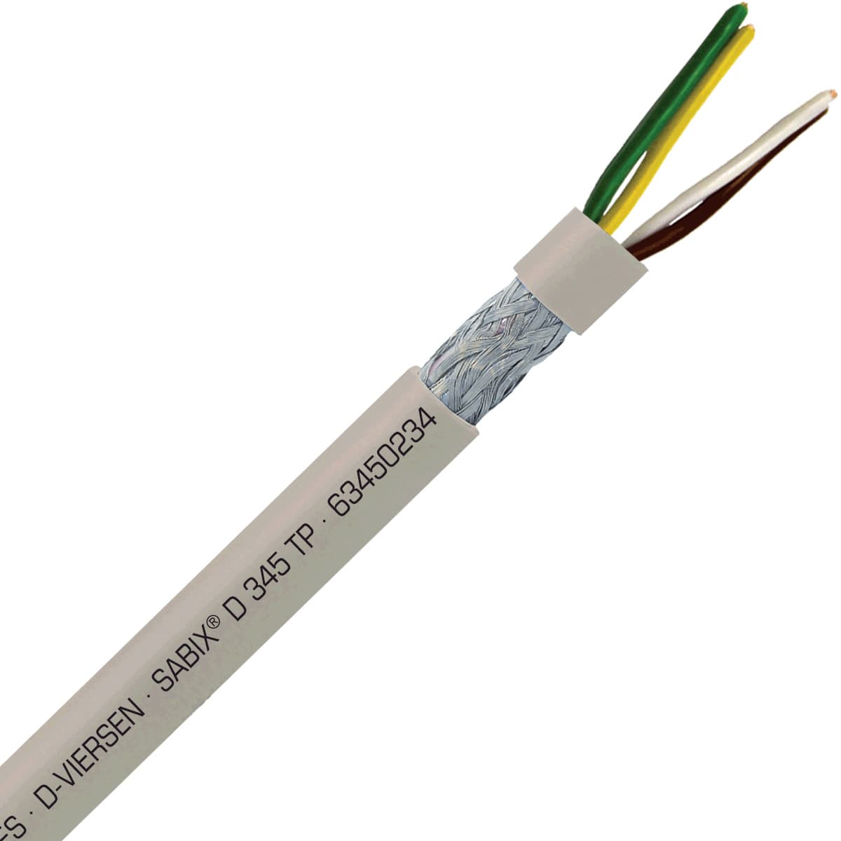 SAB 63450234 SABIX D 345 FRNC TP - 22 AWG/2pr, halogen-free flame retardant paired data cable, CE, RoHS SAB 63450234 SABIX D 345 FRNC TP - 22 AWG/2pr, halogen-free flame retardant paired data cable, CE, RoHS