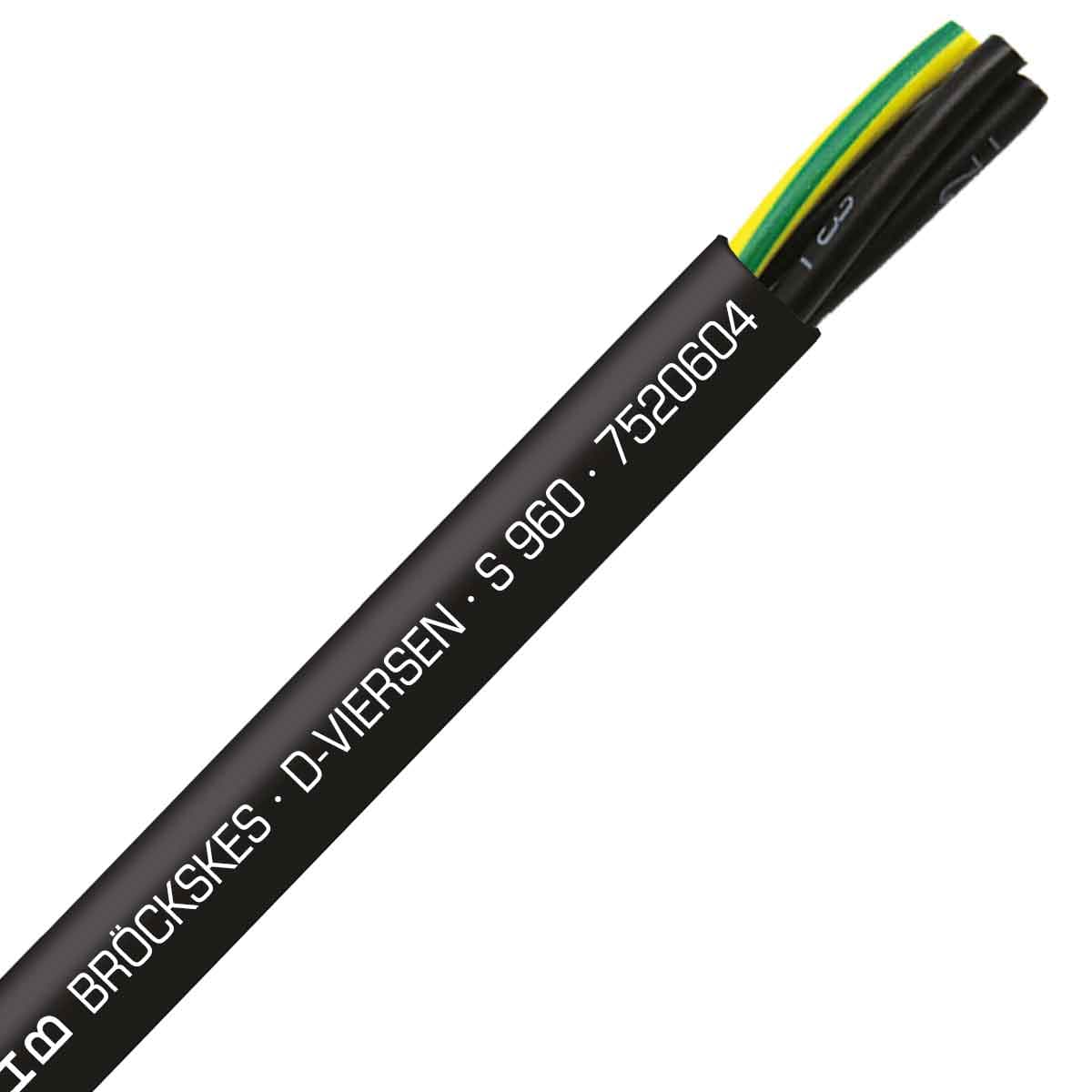 SAB 7520604 S 960 - 6 AWG/4c, oil resistant, continuous flex PVC control cable, UL, CSA, CE, RoHS SAB 7520604 S 960 - 6 AWG/4c, oil resistant, continuous flex PVC control cable, UL, CSA, CE, RoHS