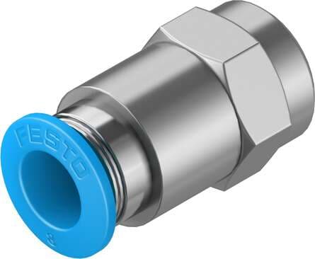 Festo 153025 push-in fitting QSF-1/8-8-B female thread with external hexagon. Size: Standard, Nominal size: 7 mm, Type of seal on screw-in stud: coating, Assembly position: Any, Container size: 10 Festo 153025 push-in fitting QSF-1/8-8-B female thread with external hexagon. Size: Standard, Nominal size: 7 mm, Type of seal on screw-in stud: coating, Assembly position: Any, Container size: 10