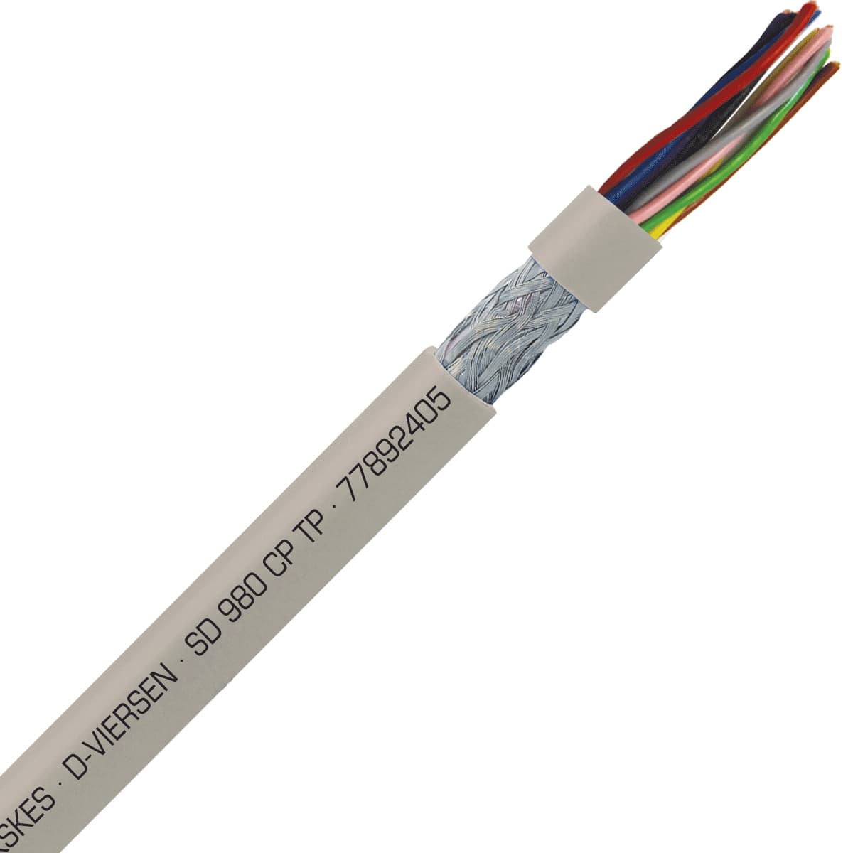SAB 77892405 SD 980 CP TP - 24 AWG/5pr, shielded halogen-free continuous flex heavy duty PUR data cable, UL, CSA, CE, RoHS SAB 77892405 SD 980 CP TP - 24 AWG/5pr, shielded halogen-free continuous flex heavy duty PUR data cable, UL, CSA, CE, RoHS