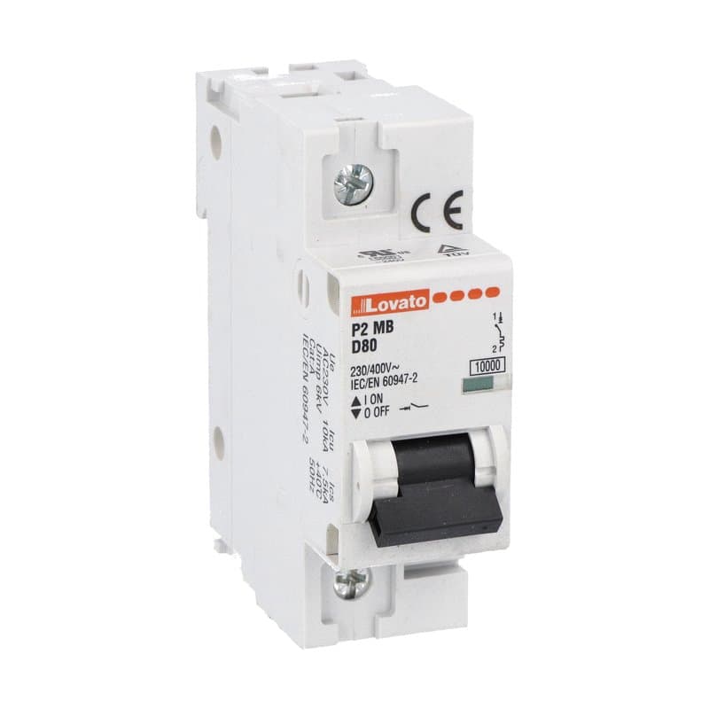 Lovato Electric P2MB1PD080 P2MB1PD080 Lovato - Miniature circuit breaker, 1P, 2P, 3P and 4P - 10kA, characteristic D, 80A Lovato Electric P2MB1PD080 P2MB1PD080 Lovato - Miniature circuit breaker, 1P, 2P, 3P and 4P - 10kA, characteristic D, 80A