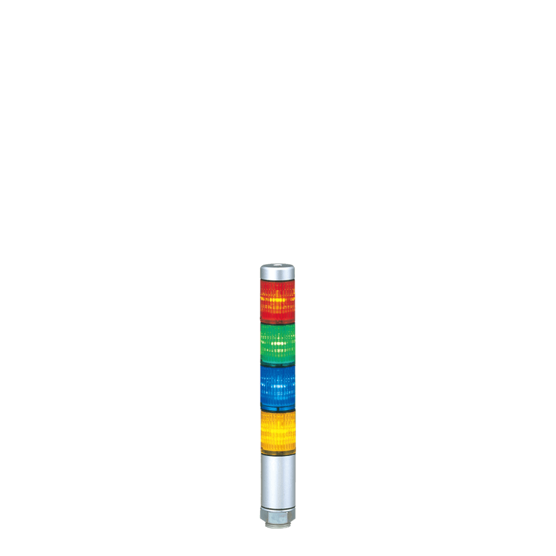 Patlite MPS-402-RGBY 30mm 4-Tier LED Signal Tower, 24V AC/DC, Direct Mount, Short Silver Body, LED: Red, Green, Blue, Amber Patlite MPS-402-RGBY 30mm 4-Tier LED Signal Tower, 24V AC/DC, Direct Mount, Short Silver Body, LED: Red, Green, Blue, Amber