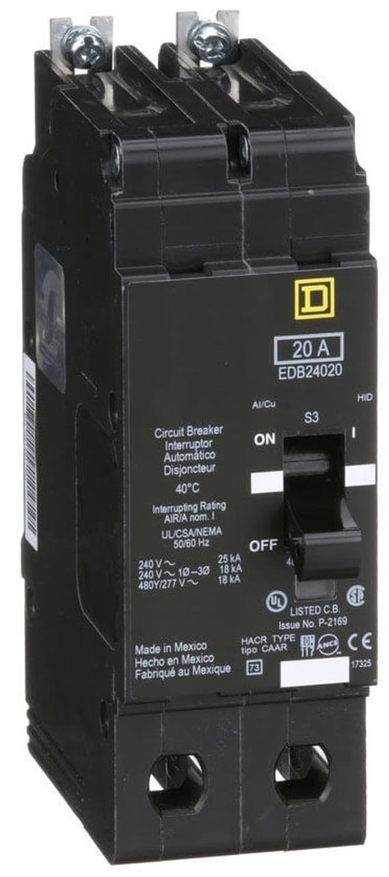 EDB24020 Part Image. Manufactured by Schneider Electric.