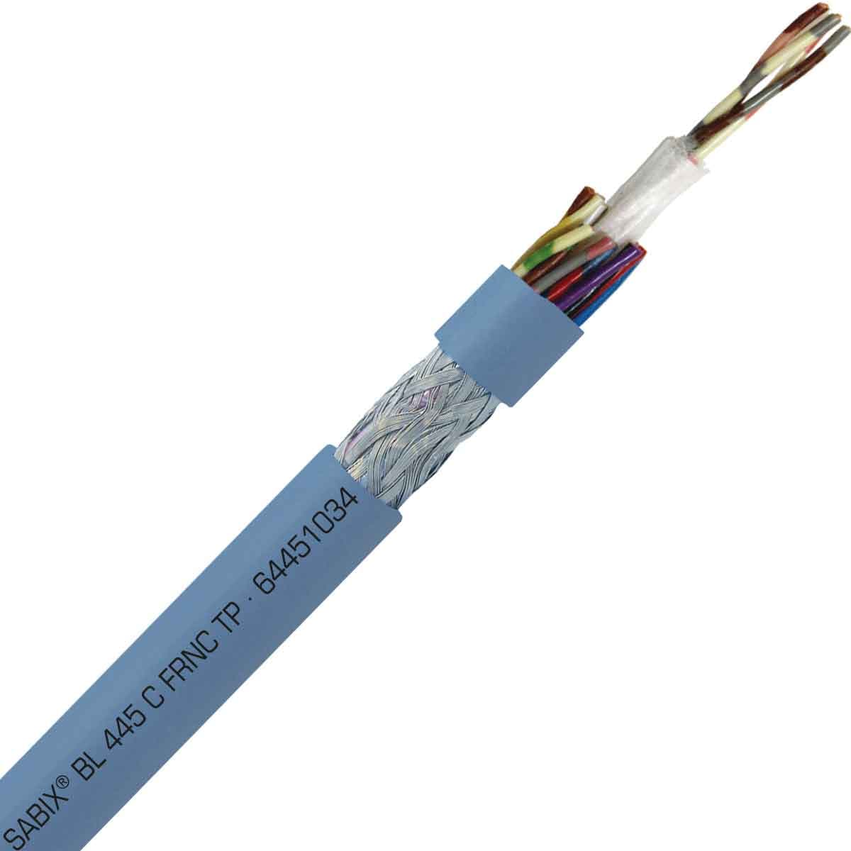 SAB 64451034 SABIX BL 445 C FRNC TP - 22 AWG/10pr, shielded halogen-free flame retardant paired flexible data cable for shipboard, DNV-GL, CE, RoHS SAB 64451034 SABIX BL 445 C FRNC TP - 22 AWG/10pr, shielded halogen-free flame retardant paired flexible data cable for shipboard, DNV-GL, CE, RoHS