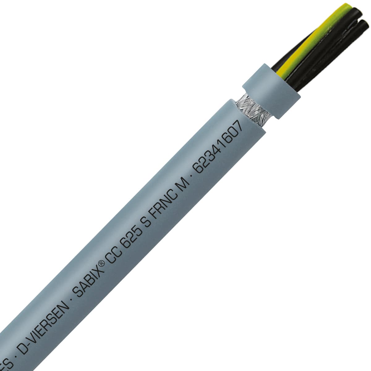 SAB 62341607 SABIX CC 625 S FRNC M - 16 AWG/7c, shielded halogen-free flame retardant flexible control cable, UL, CSA, CE, RoHS SAB 62341607 SABIX CC 625 S FRNC M - 16 AWG/7c, shielded halogen-free flame retardant flexible control cable, UL, CSA, CE, RoHS