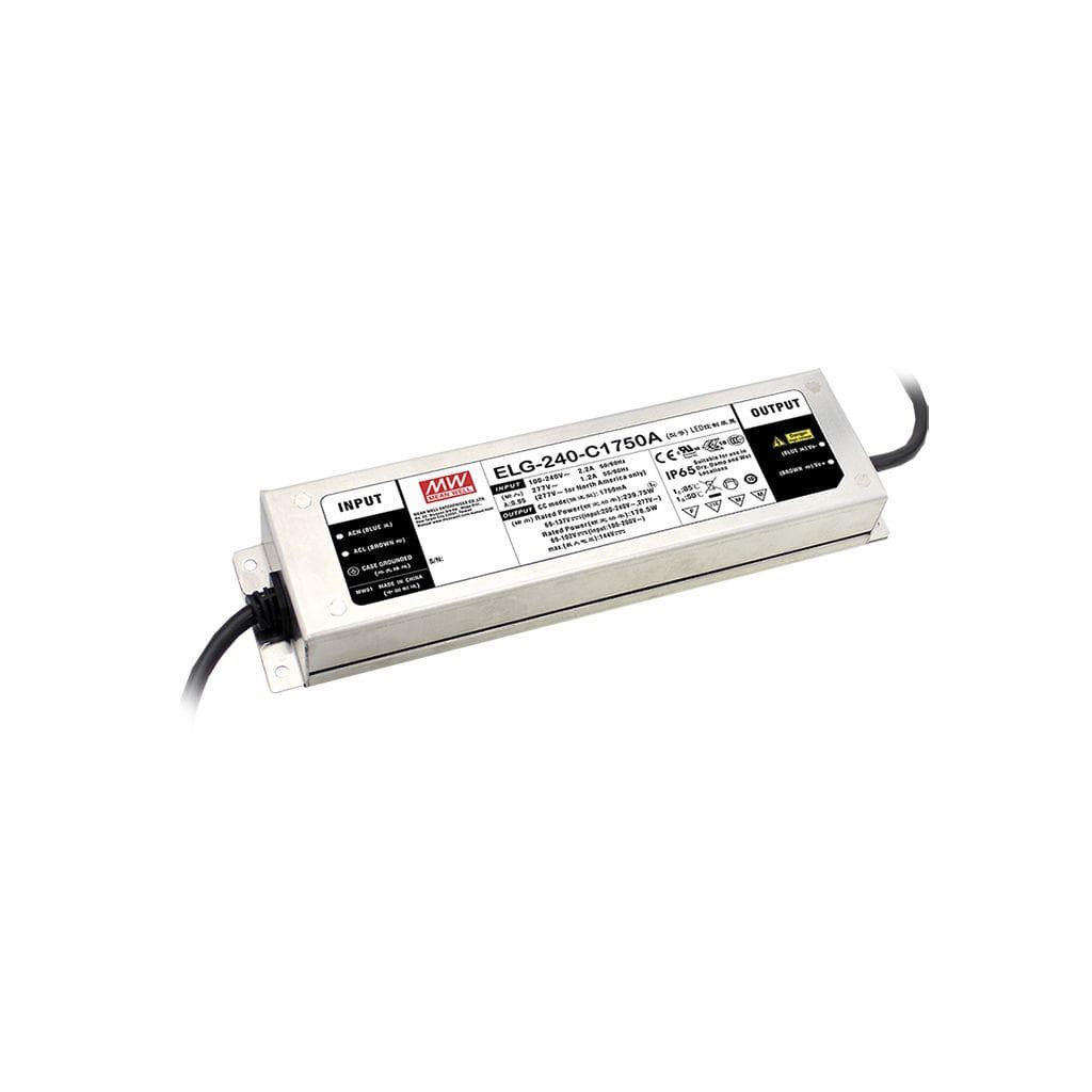MEAN WELL ELG-240-48DA-3Y AC-DC Single output LED Driver Mix Mode (CV+CC) with PFC; 3 wire input; Output 48VDC at 5A; Dimming with DALI control technology; IP67; Cable output MEAN WELL ELG-240-48DA-3Y AC-DC Single output LED Driver Mix Mode (CV+CC) with PFC; 3 wire input; Output 48VDC at 5A; Dimming with DALI control technology; IP67; Cable output
