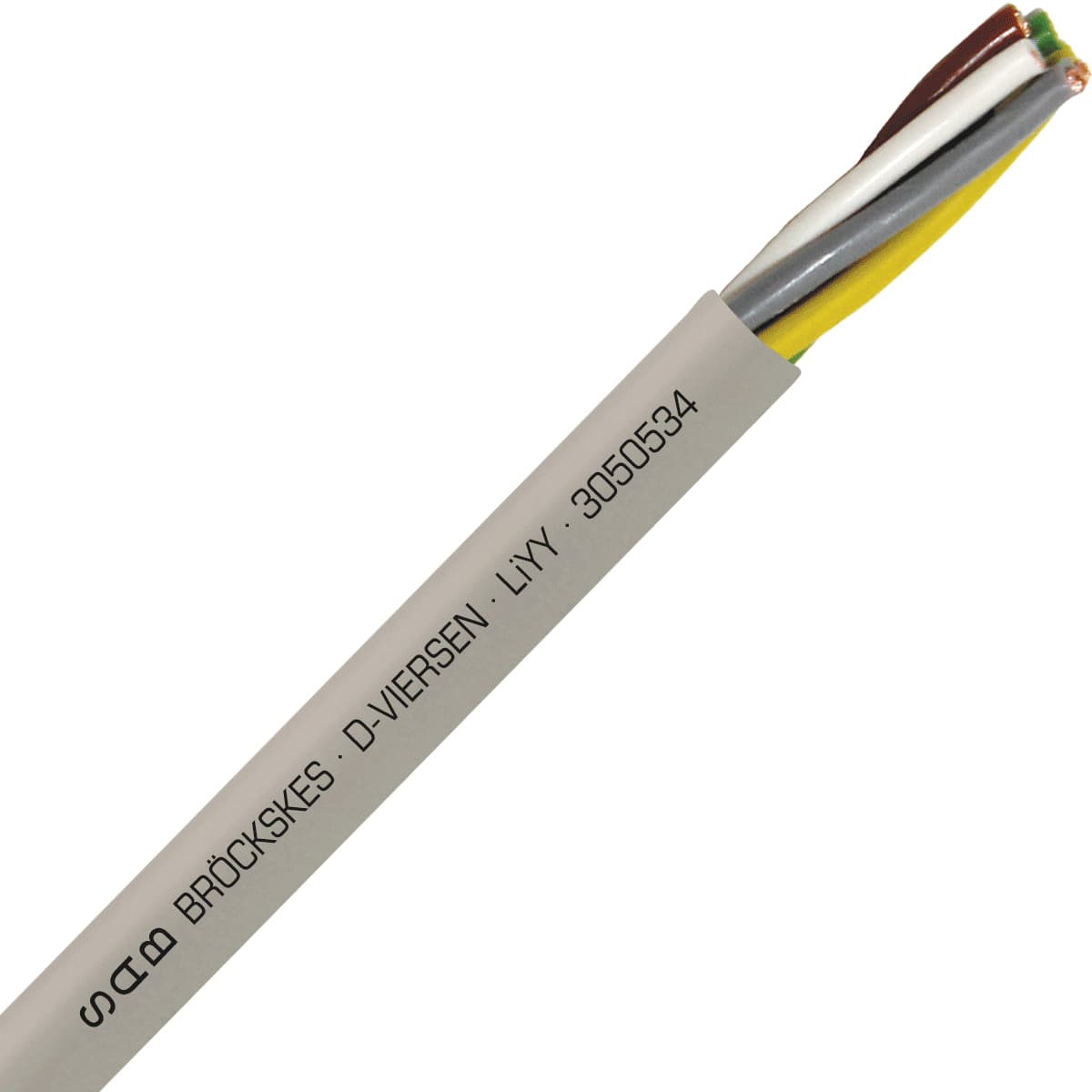 SAB 3050534 LiYY - 22 AWG/5c, multi-conductor signal and control PVC cable with DIN color code SAB 3050534 LiYY - 22 AWG/5c, multi-conductor signal and control PVC cable with DIN color code