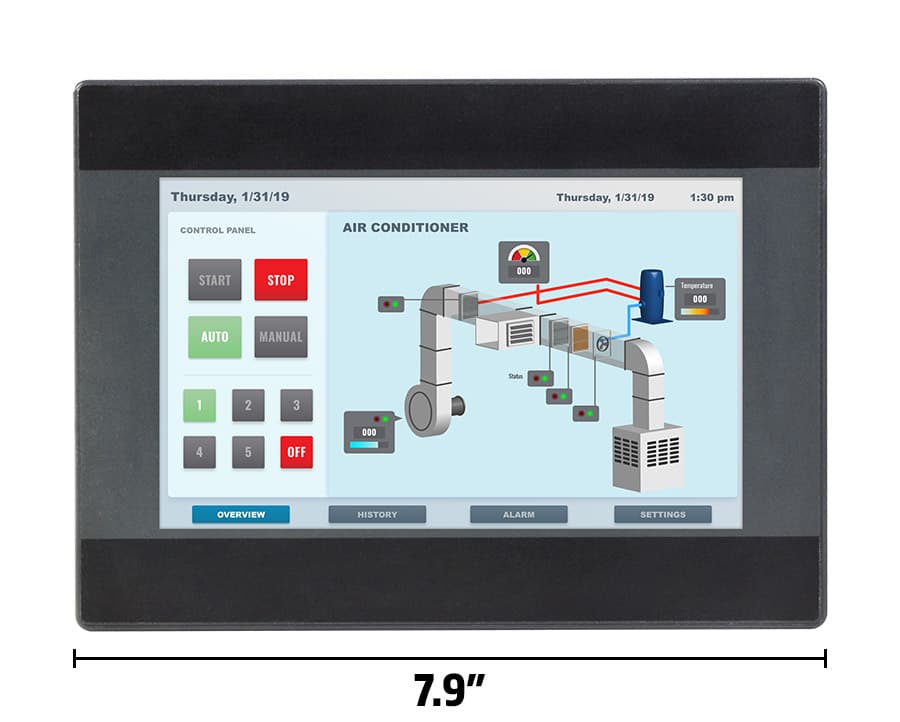 Maple Systems HMI5070B 7.0" Basic HMI, 1 Ethernet Port, 1 USB Port, 1 Serial Port Maple Systems HMI5070B 7.0" Basic HMI, 1 Ethernet Port, 1 USB Port, 1 Serial Port